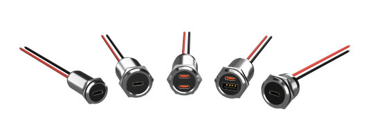 12V / 24V USB Einbausteckdosen