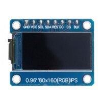 0,96" Arduino TFT-Display, 80x 160 Pixel, 65k RGB