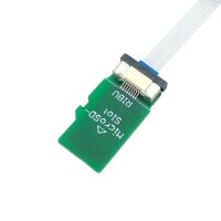 MicroSD Metall-Einbaubuchse mit Kabel 24 cm
