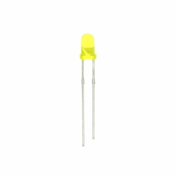 Low-Power LED 3mm / gelb / diffus / 1,1mcd / 60°