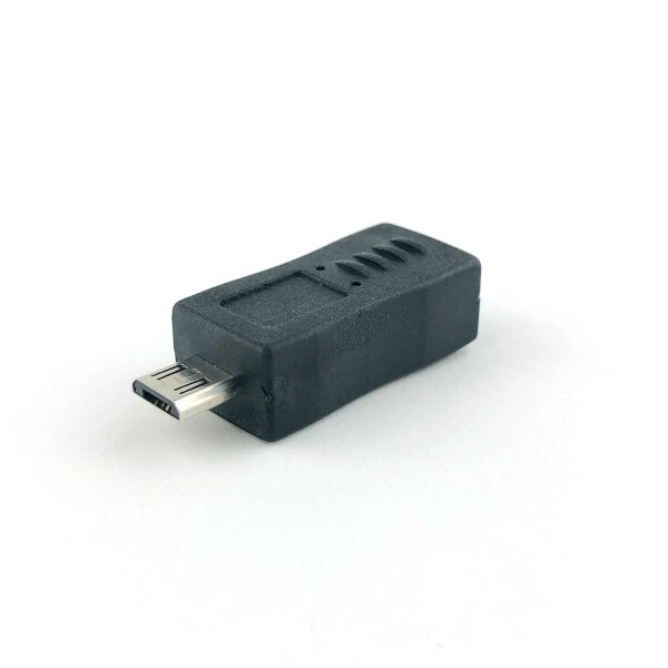 Micro B-USB auf Mini USB Adapter Vorderseite