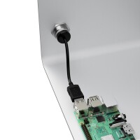 USB Typ-C 2.0 Metall-Einbaubuchse mit Verlängerungskabel