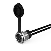 USB Typ-C Power Delivery Doppel-Einbaubuchse mit Verlängerungskabel