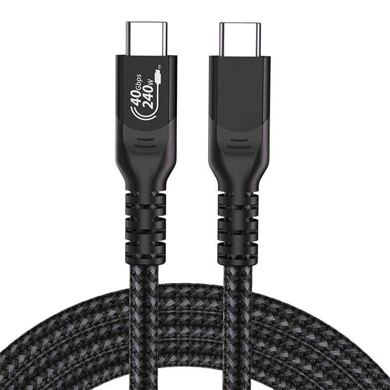 USB-C Kabel in schwarz für USB4 und Power Delivery 3.1
