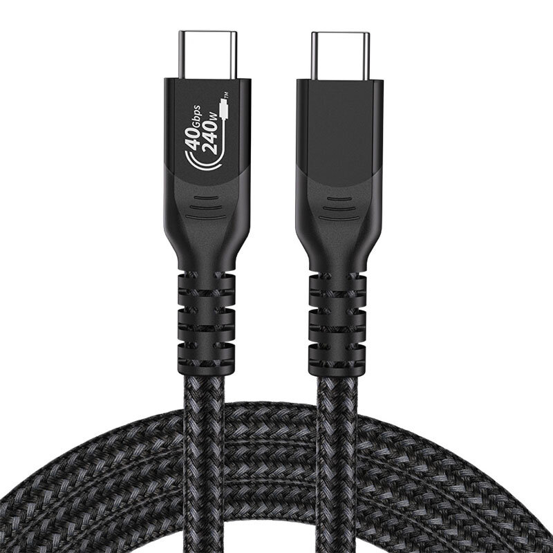 System-S USB 3.1 Kabel 30cm - Typ C Stecker Zu Buchse Mit Schraubadapter