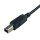 USB Typ-B 2.0 Einbaubuchse mit Kabel aus Edelstahl