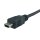 USB-Einbaubuchse mit Kabel und IP65-Schutzkappe - wasser- und staubdicht